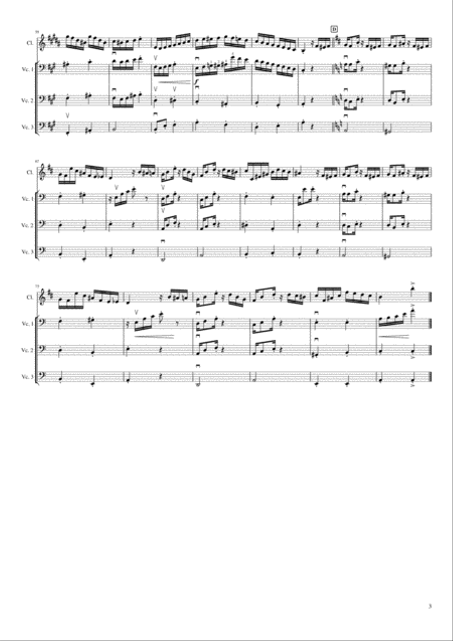Tico Tico (tico Tico No Fuba) Clarinet scores gallery preview page 4