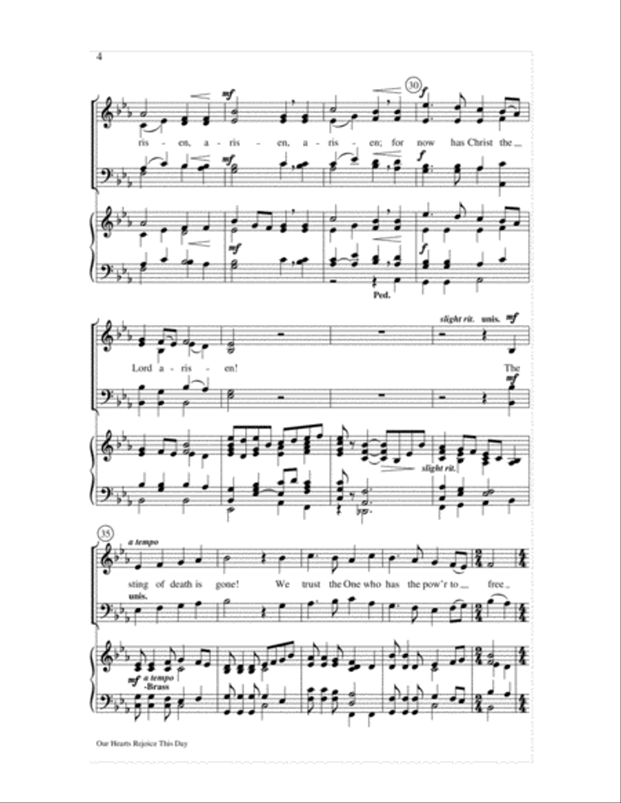 Our Hearts Rejoice This Day 4-Part scores gallery preview page 4