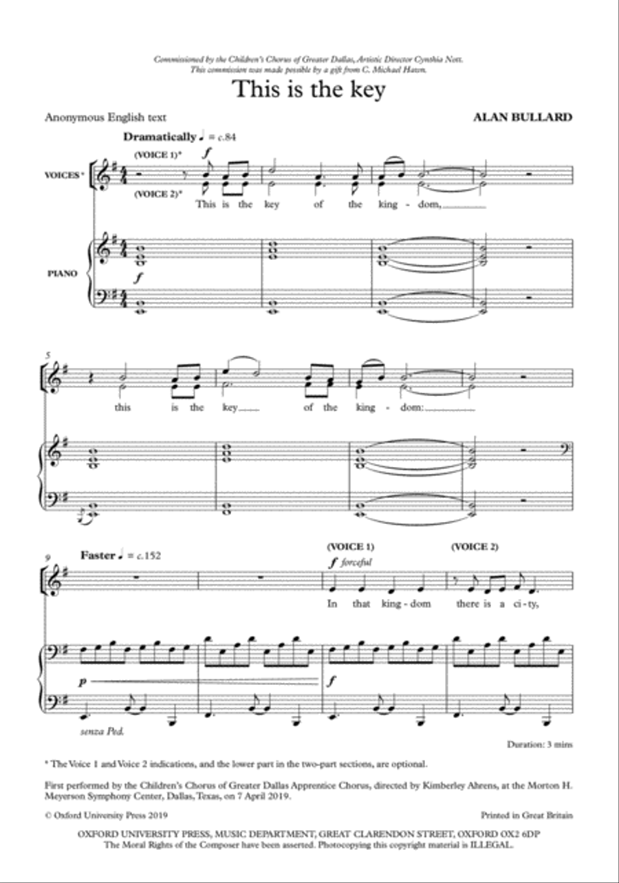 This is the key Unison Choir scores gallery preview page 2