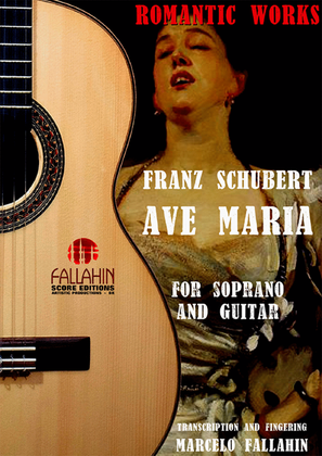 Book cover for AVEMARIA - FRANZ SCHUBERT - FOR SOPRANO AND GUITAR