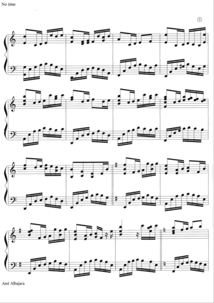 No time, no music, no life... Piano Solo scores gallery preview page 4