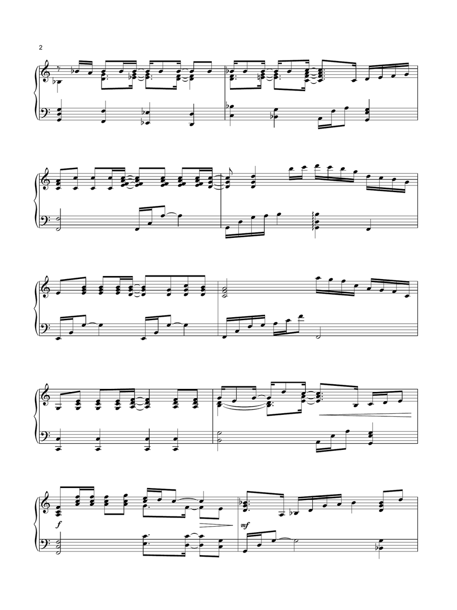 Corner Of The Sky (from Pippin) (arr. Mark Hayes) Piano Solo scores gallery preview page 2