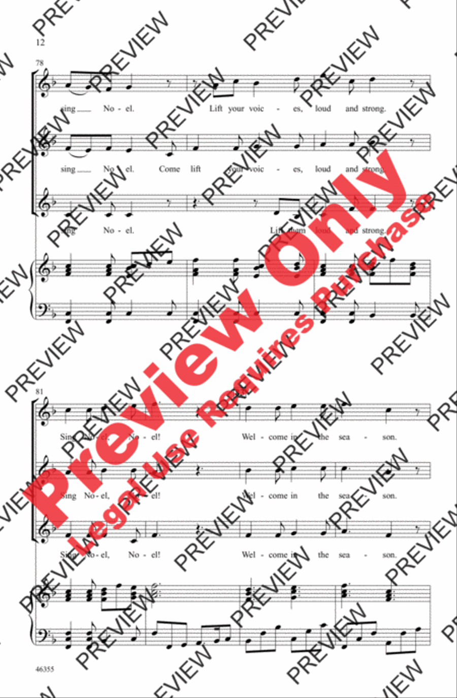 A Winter Noel A Winter Noel Women's Choir scores gallery preview page 12