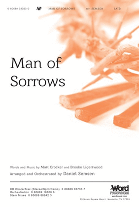 Book cover for Man Of Sorrows - CD ChoralTrax