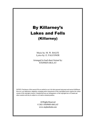 By Killarney's Lakes and Fells (Killarney) - Lead sheet in original key of G