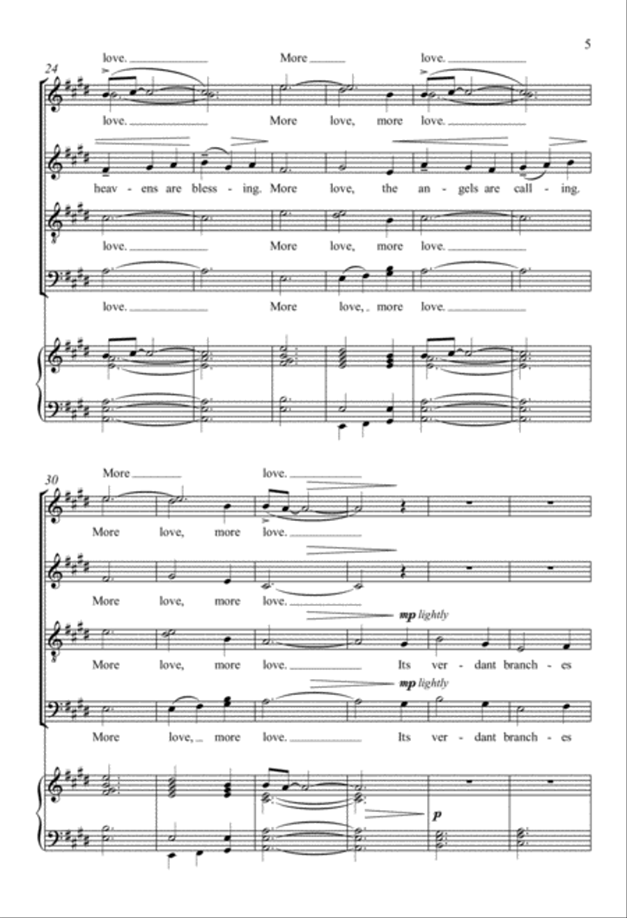 More Love from Songs for the Journey Divisi scores gallery preview page 5