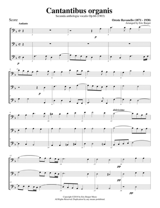 Cantantibus organis for Trombone or Low Brass Trio