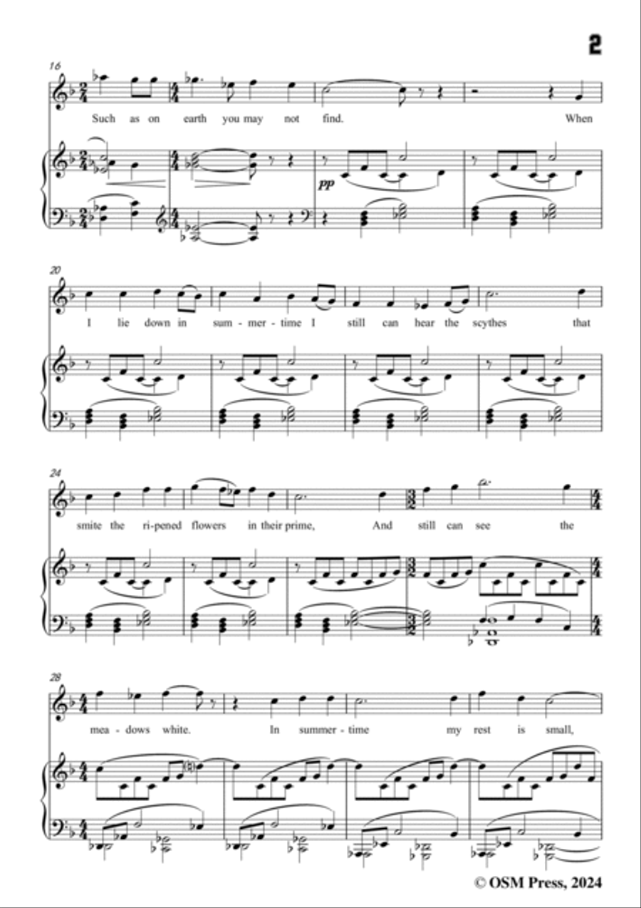 Vaughan Williams-Four Nights(1925),in F Major Voice scores gallery preview page 3