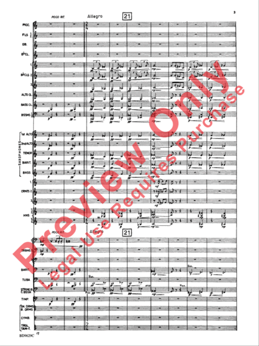 Fantasia for Band Concert Band scores gallery preview page 6