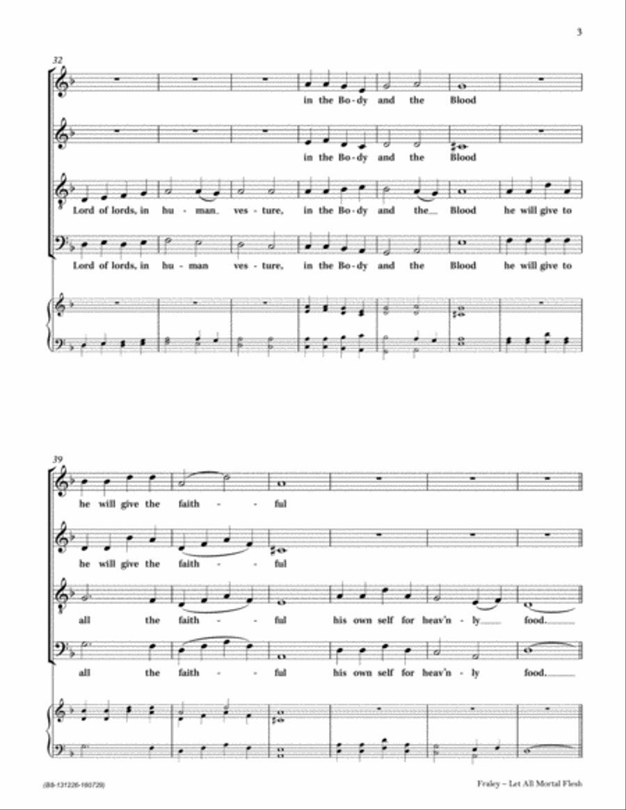 Let All Mortal Flesh Keep Silence 4-Part scores gallery preview page 5