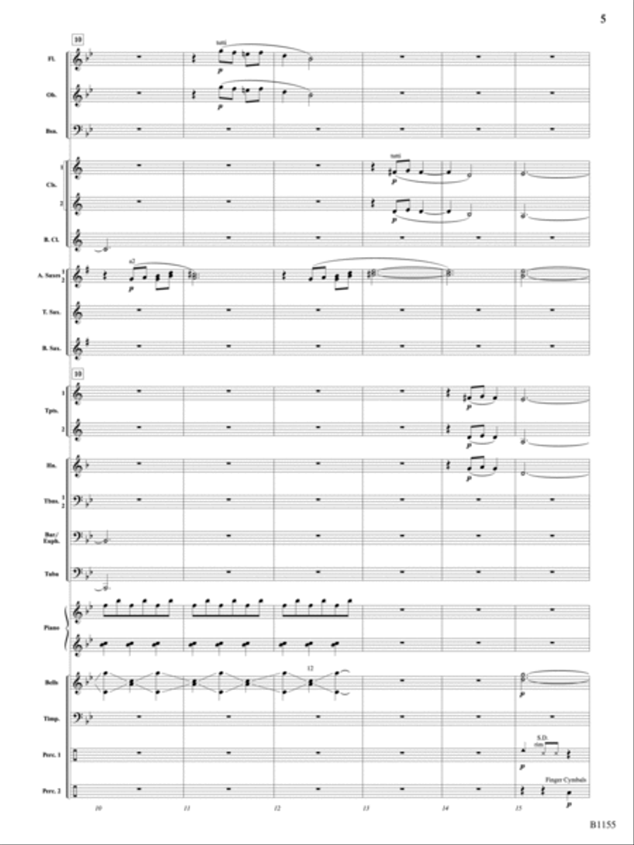 Through Courageous Eyes: Score Concert Band scores gallery preview page 5