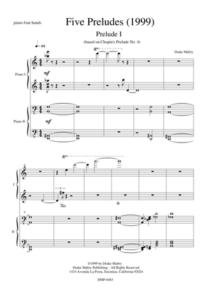 Five Preludes for Piano 4H (1999)