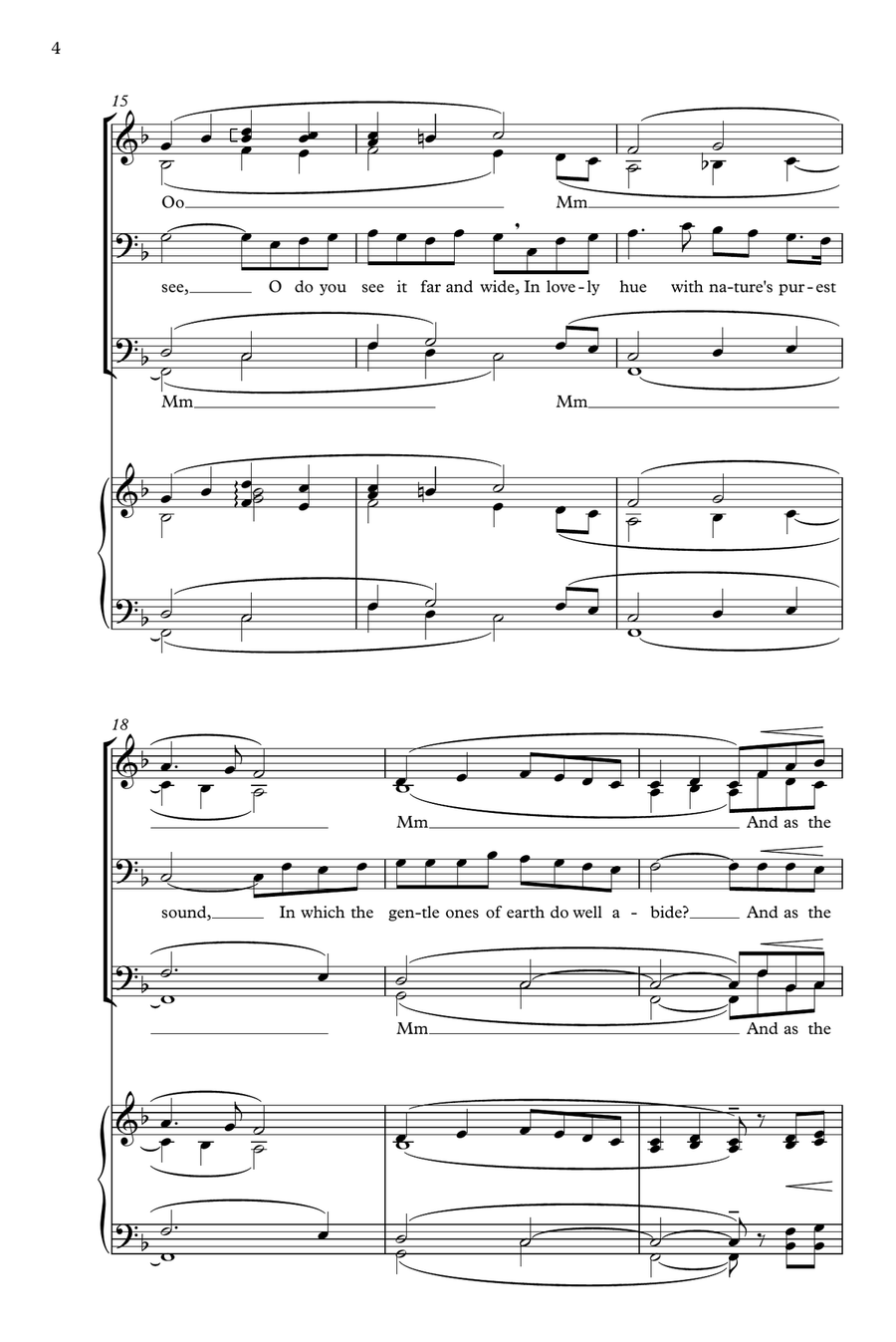 A Day in Spring 4-Part scores gallery preview page 4