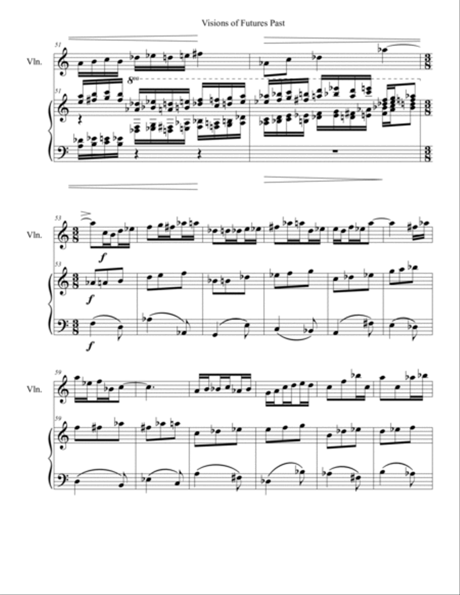 Visions of Futures Past Visions of Futures Past Violin Solo scores gallery preview page 5