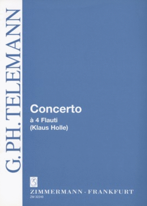 Concerto a 4 Flauti C major
