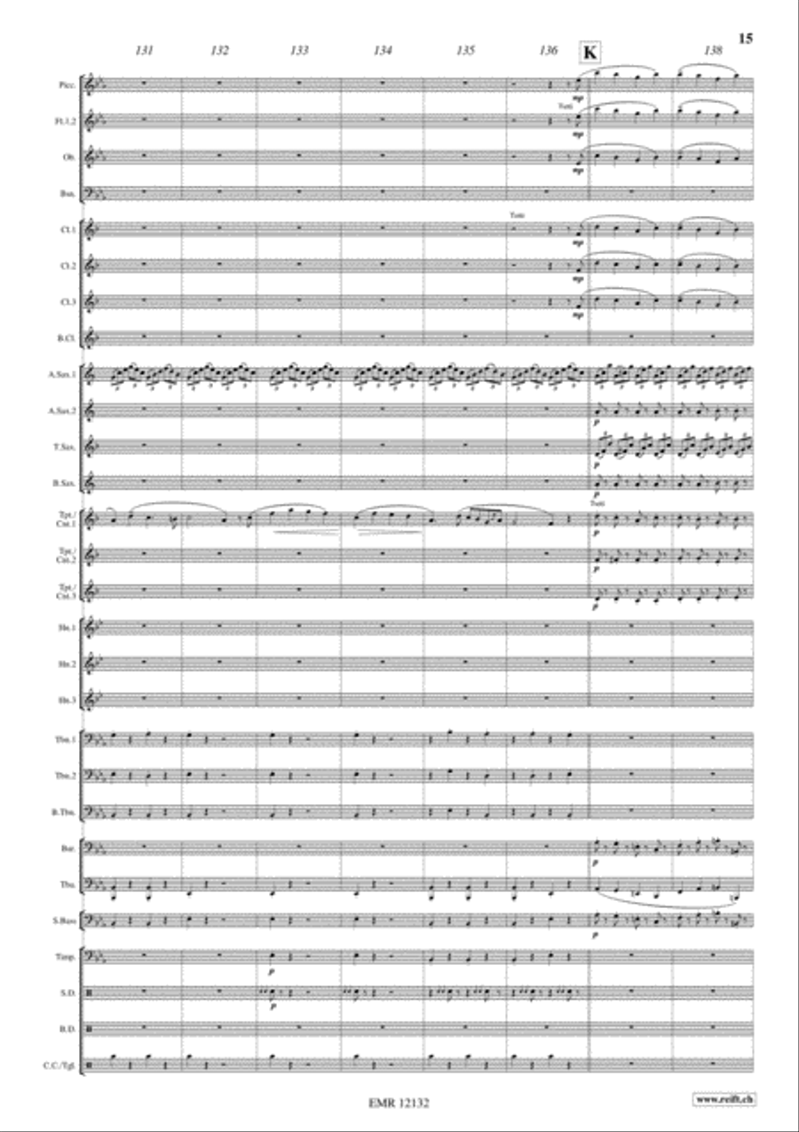 La Forza del Destino Concert Band scores gallery preview page 15