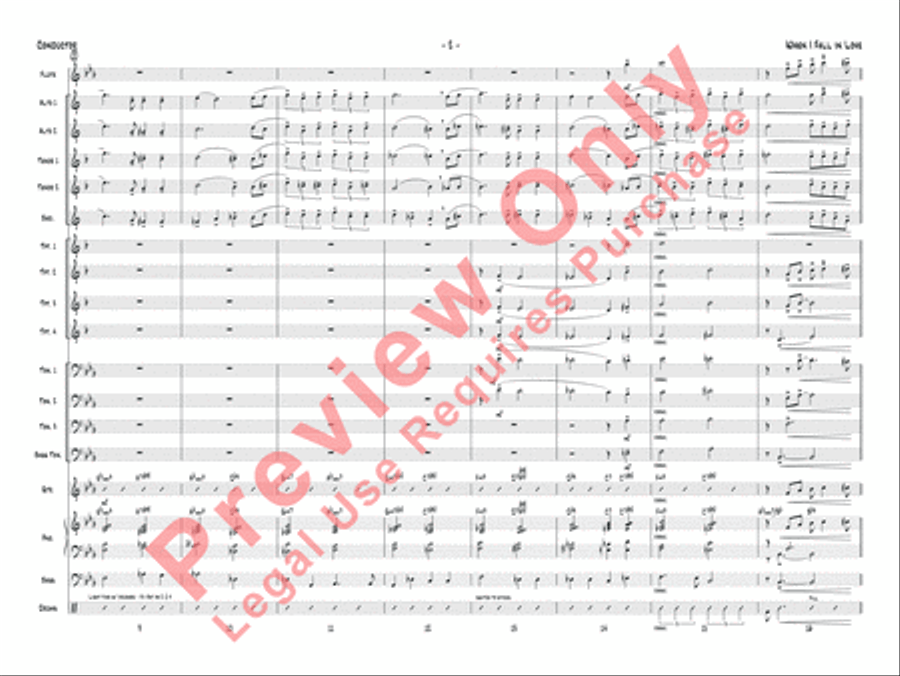 When I Fall in Love Jazz Ensemble scores gallery preview page 5