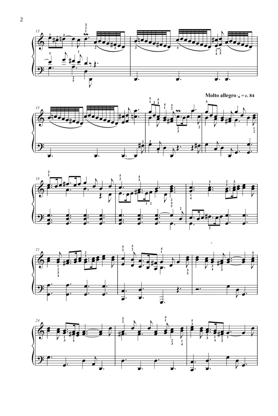Sonata in C Pastorale Kp.513 - Domenico Scarlatti Piano Solo scores gallery preview page 2