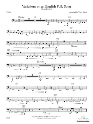 Variations on an English Folk Song: Tuba