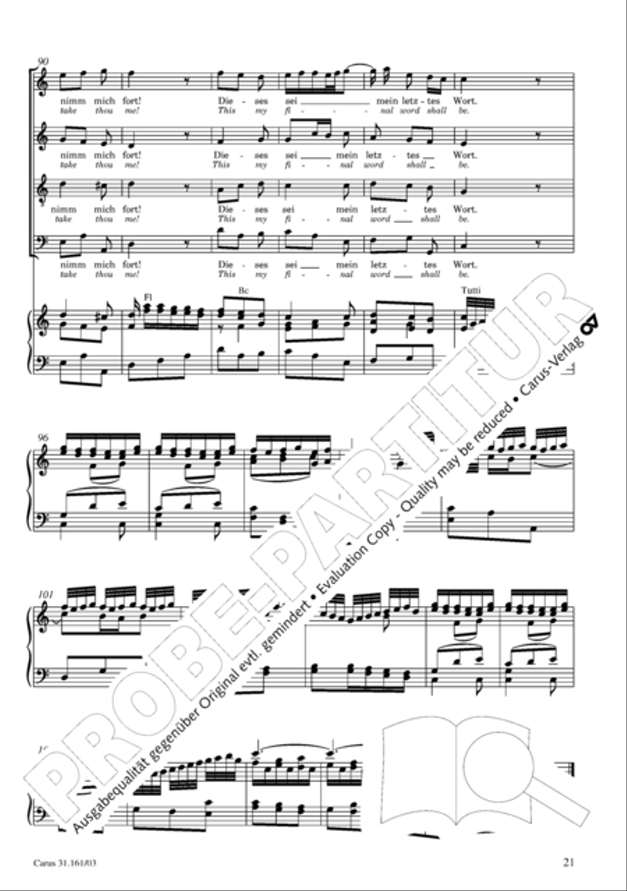Komm, du susse Todesstunde 4-Part scores gallery preview page 22