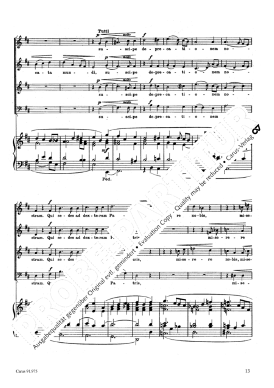 Missa pro pace 4-Part scores gallery preview page 16