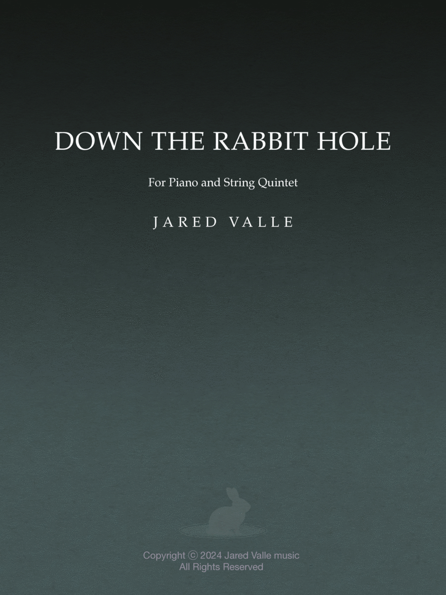 Down the Rabbit hole - Piano solo or Trio Chamber Music scores gallery preview page 1