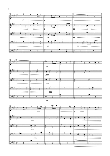 Salut D’amour (String Quintet) - Edward Elgar image number null