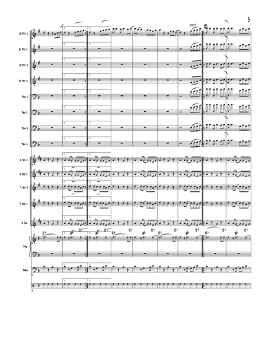 Mambo con T Mambo con T Jazz Ensemble scores gallery preview page 5
