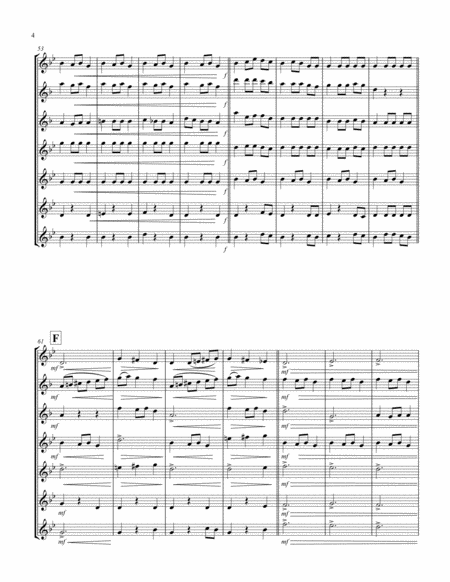 Carol of the Bells (F min) (Saxophone Septet - 1 Sop, 2 Alto, 4 Ten) image number null