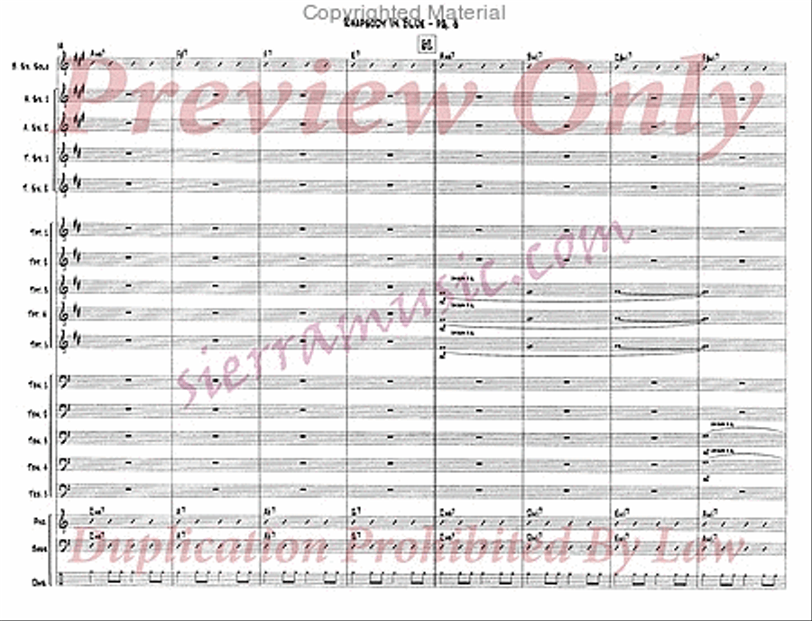 Rhapsody In Blue Jazz Ensemble scores gallery preview page 9