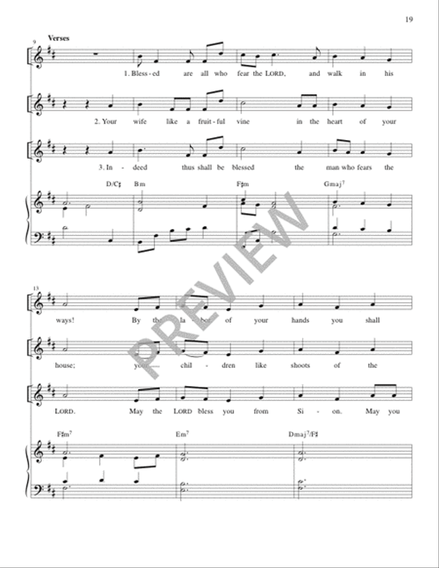 The Lyric Psalter, Year C Piano scores gallery preview page 21