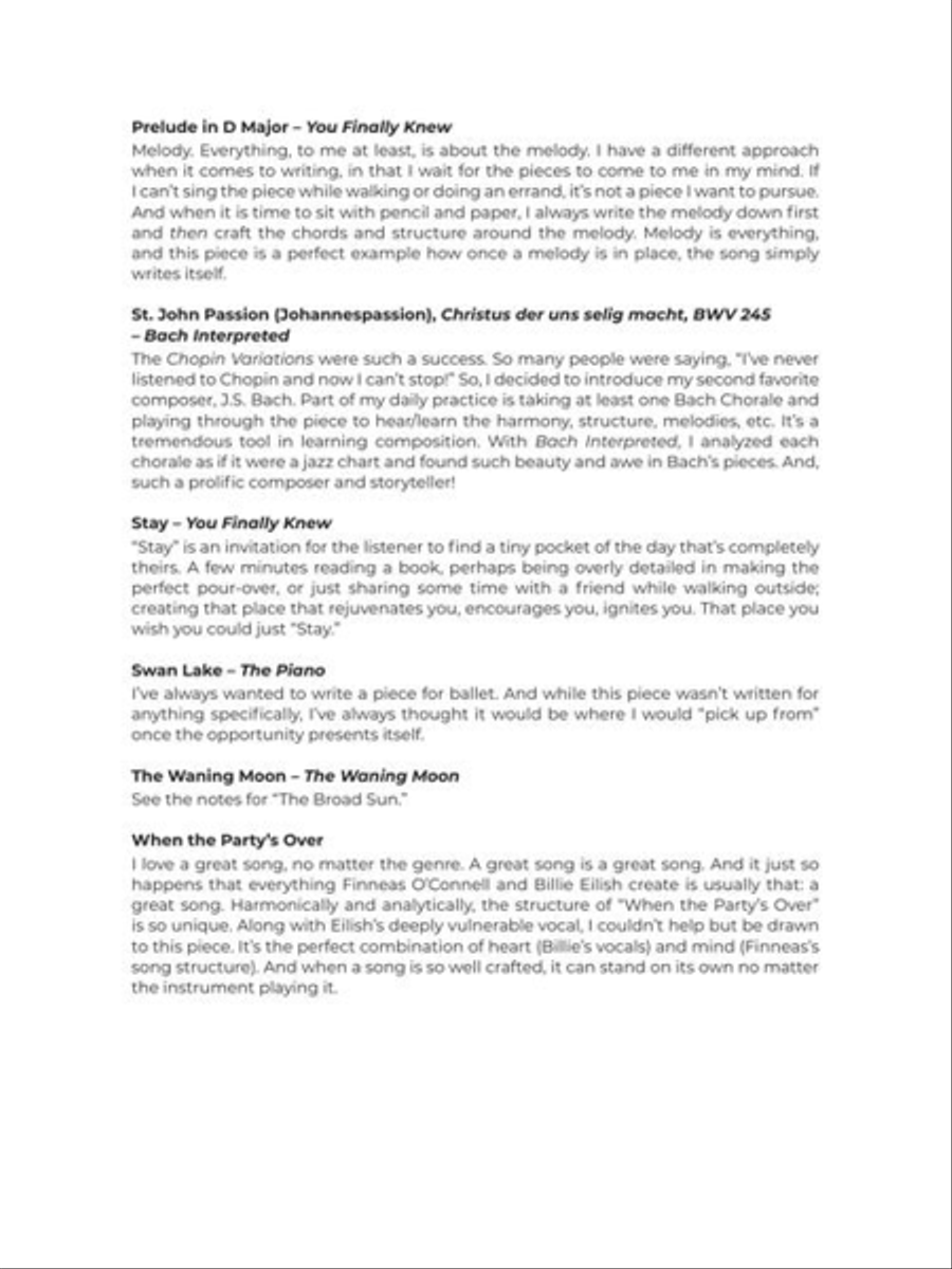 Chad Lawson – Piano Sheet Music Collection Piano Solo scores gallery preview page 5