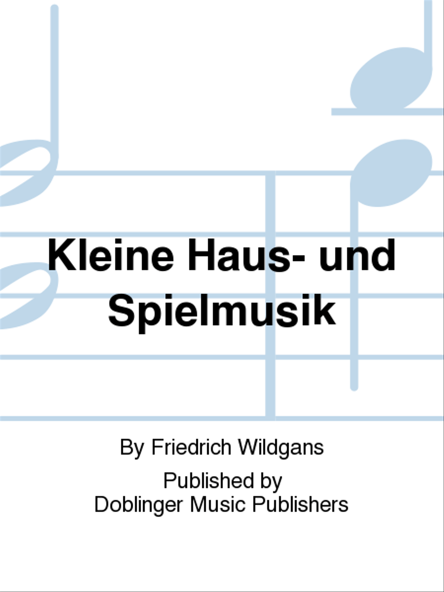 Kleine Haus- und Spielmusik Flute scores gallery preview page 1