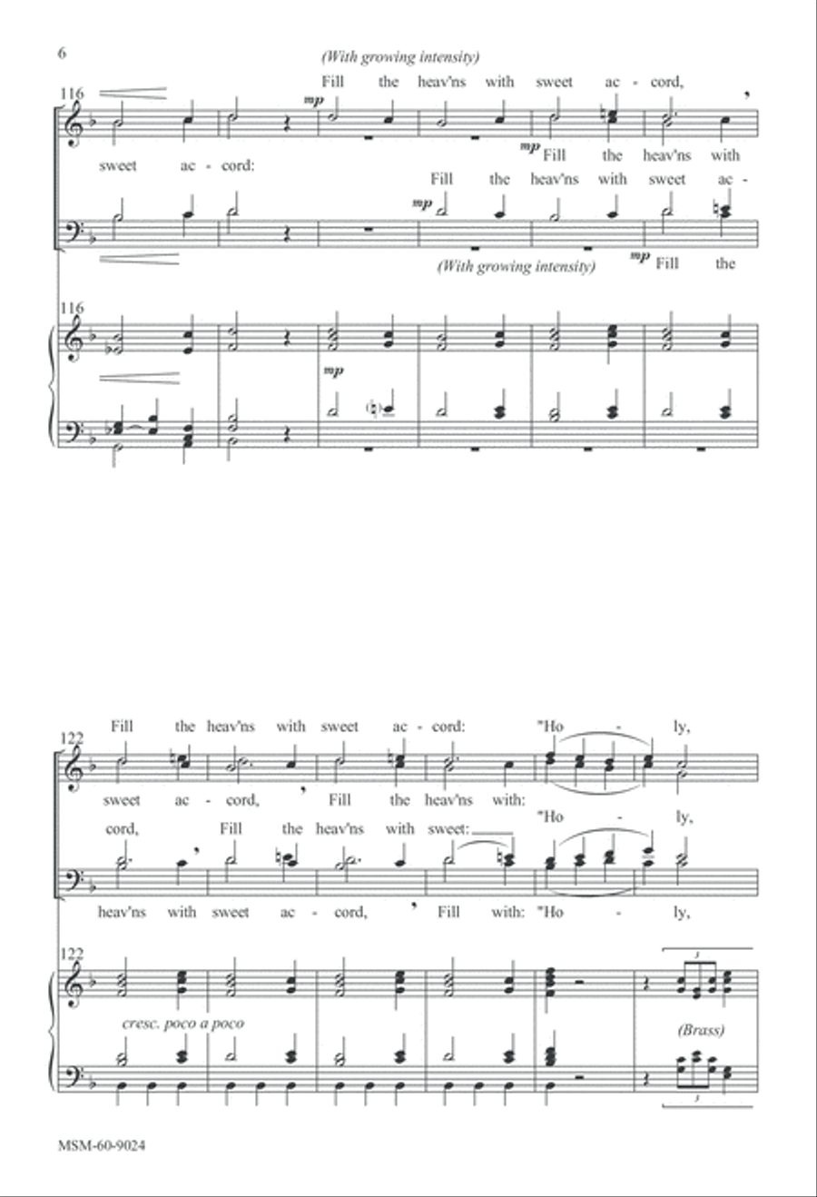 Holy God, We Praise Your Name 4-Part scores gallery preview page 6