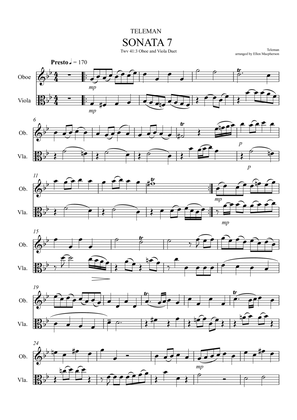 Viola and Oboe Duet - Presto by Teleman