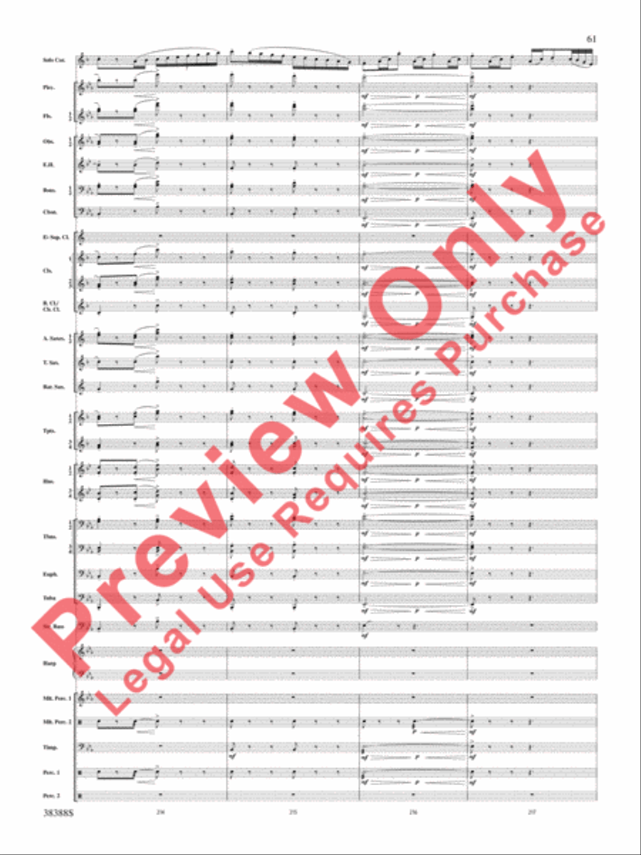 Napoli Napoli Concert Band scores gallery preview page 62