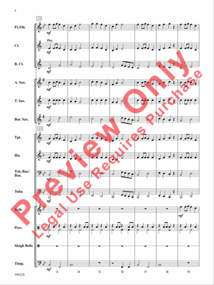 A Winter Trilogy Concert Band scores gallery preview page 5