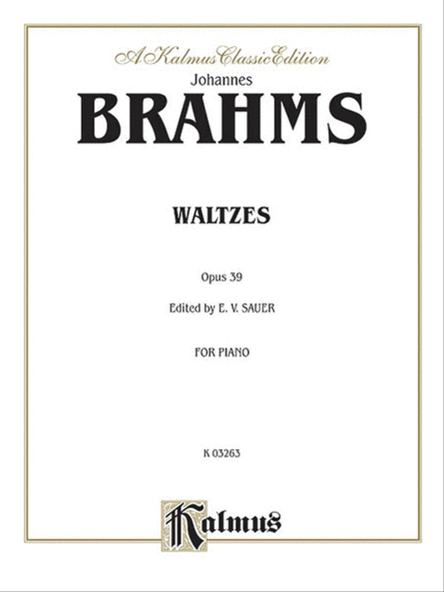 Waltzes, Op. 39 Piano Solo scores gallery preview page 1