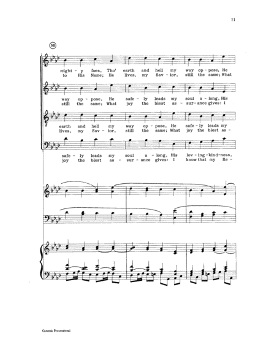 Canonic Processional 4-Part scores gallery preview page 11