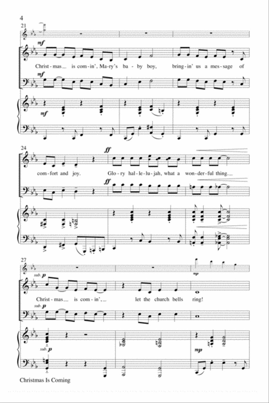 Christmas Is Coming Christmas Is Coming Choir scores gallery preview page 14