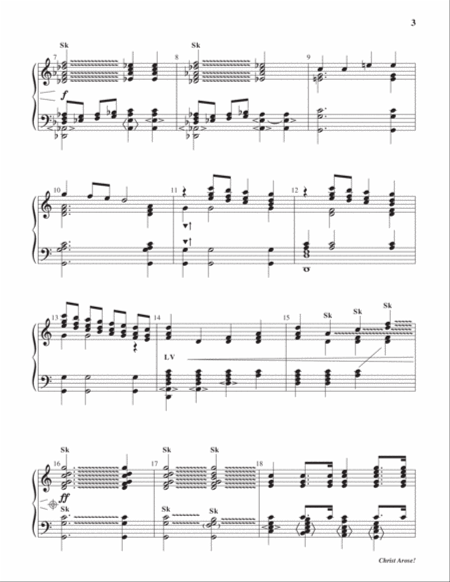 Christ Arose! Christ Arose! 5-Octaves scores gallery preview page 3