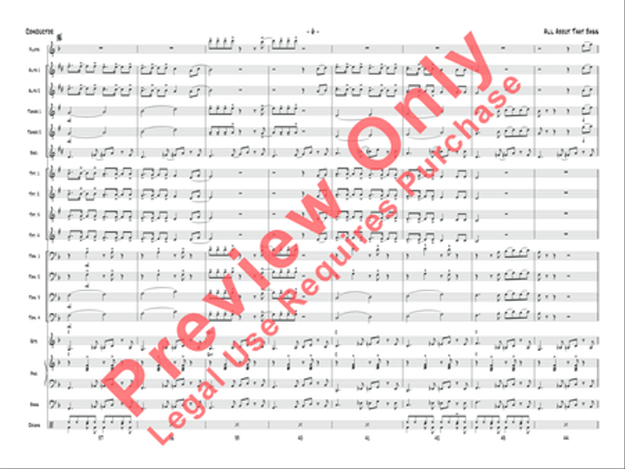 All About That Bass Jazz Ensemble scores gallery preview page 7