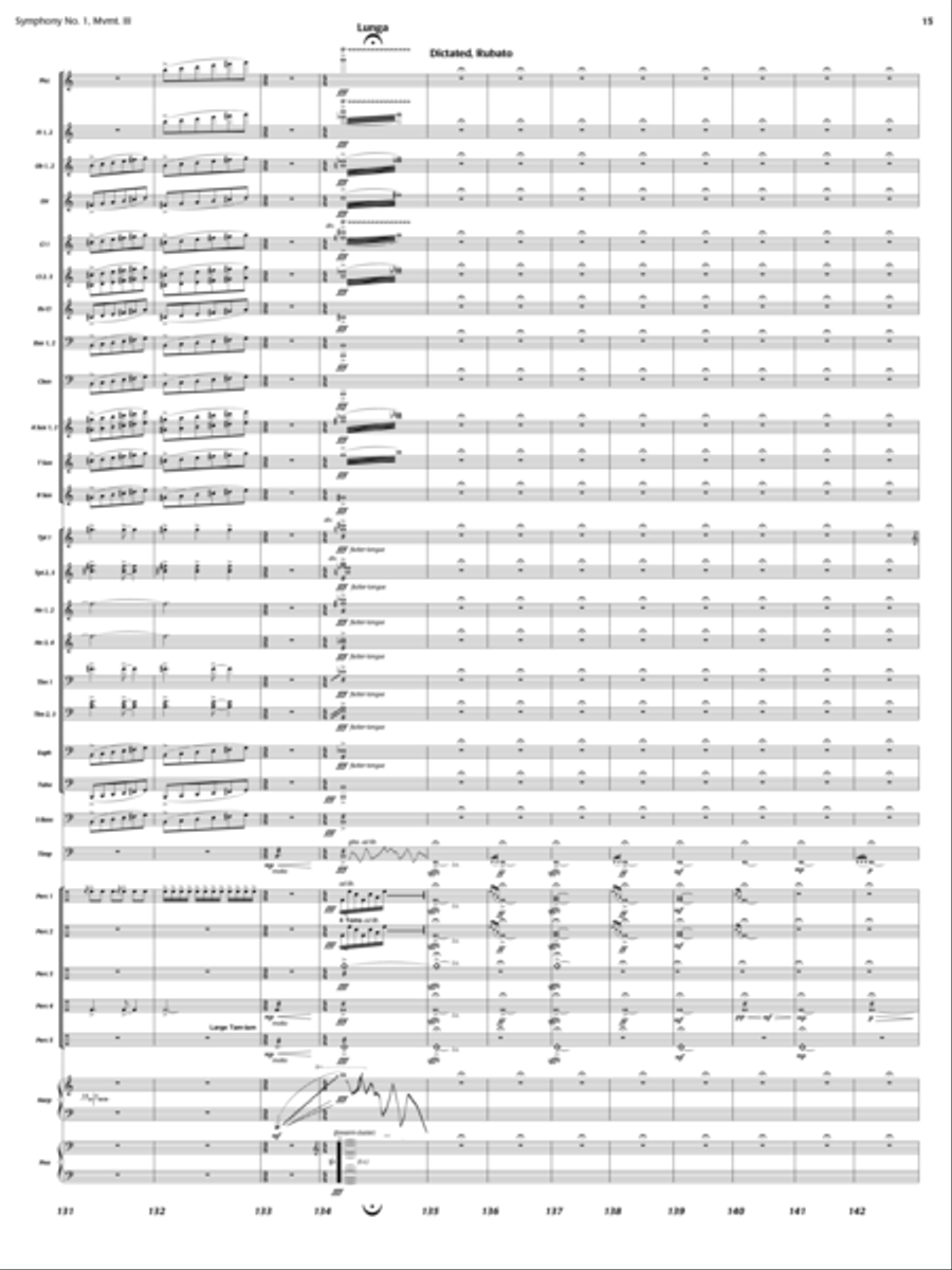 And the Earth Trembled (Symphony 1, New Day Rising, Mvt. III) Concert Band scores gallery preview page 14