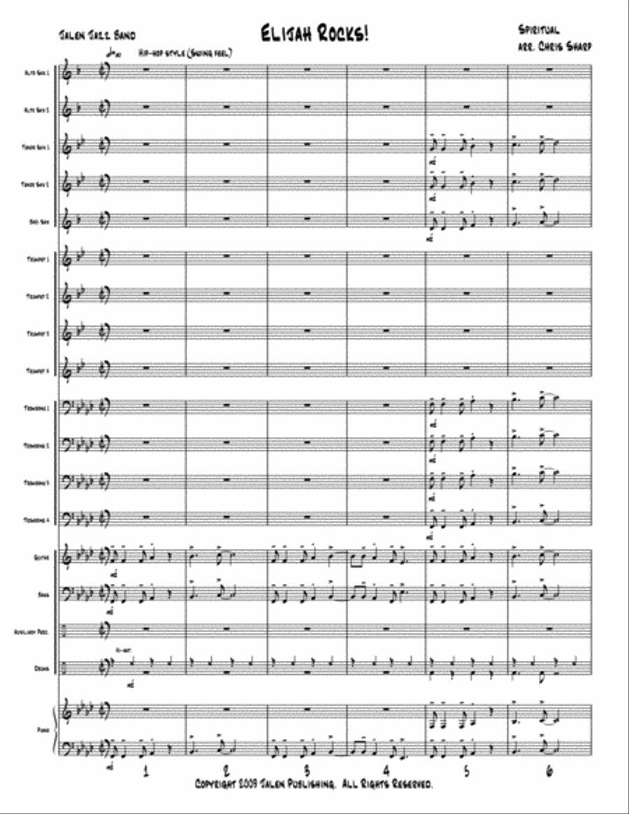 Elijah Rocks Jazz Ensemble scores gallery preview page 2
