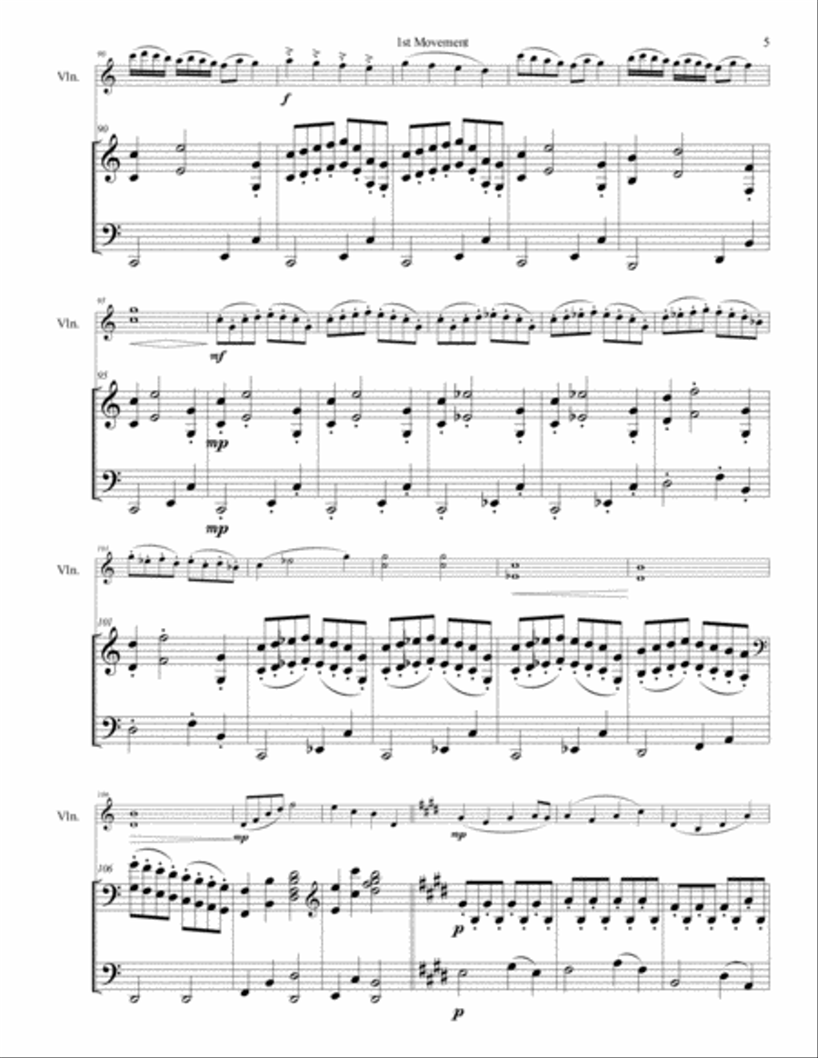 Violin Sonata No. 4 Violin Sonata No. 4 Violin Solo scores gallery preview page 6