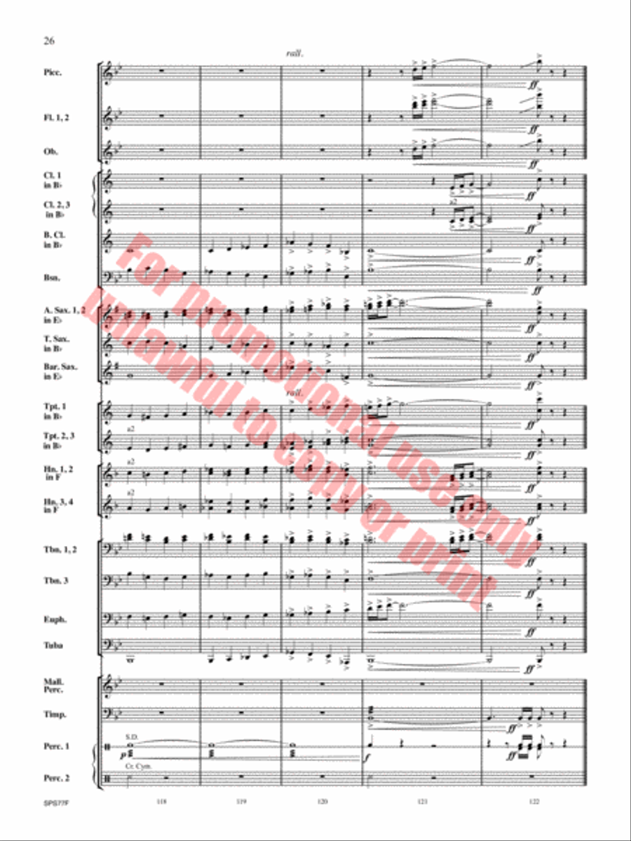 Atlas Rising Concert Band scores gallery preview page 27