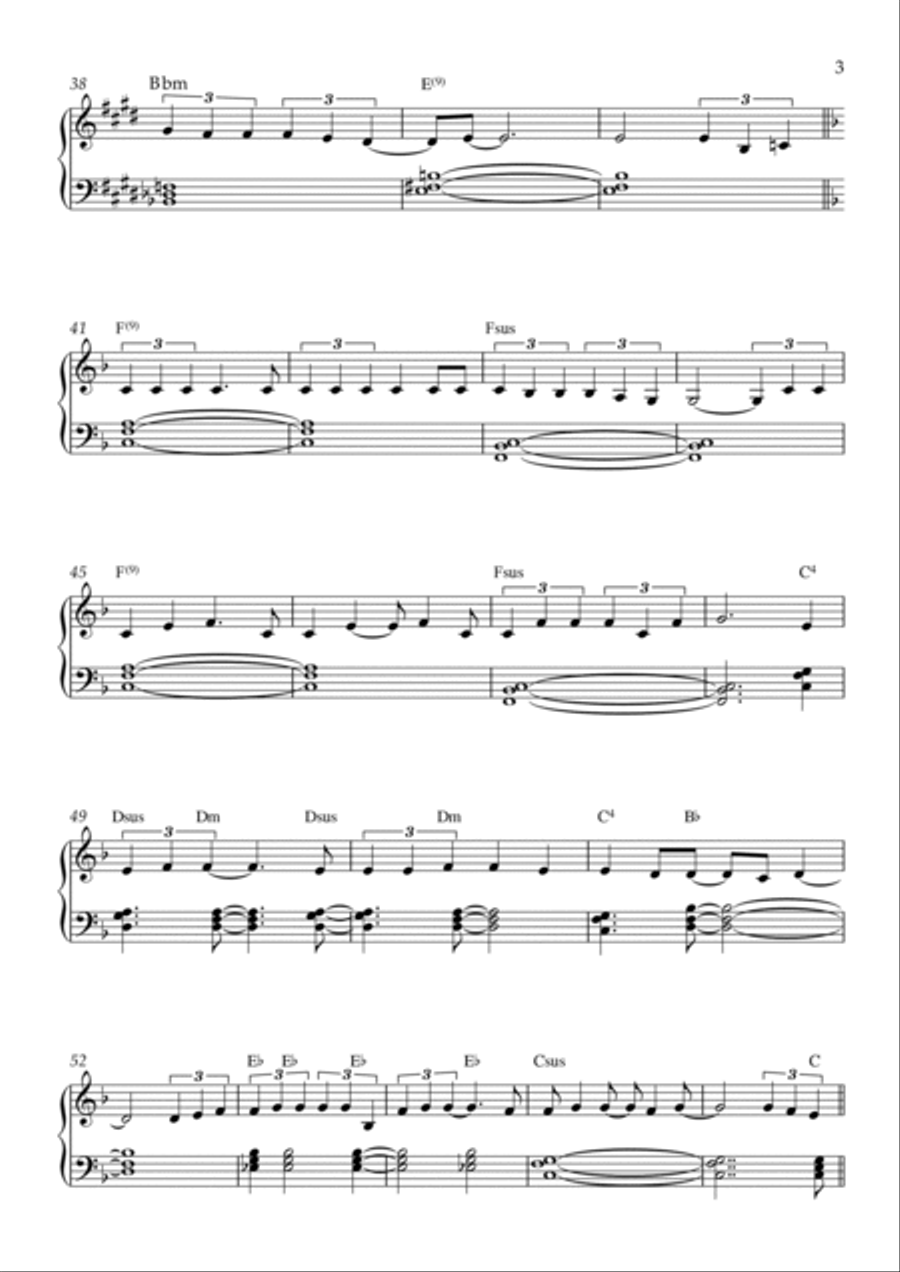 Don't Forget Me Easy Piano scores gallery preview page 3