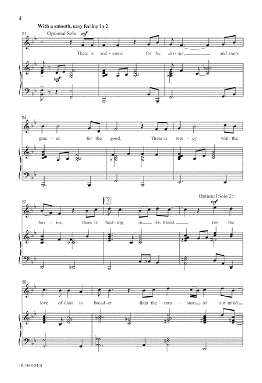 God's Mercy Is Wide! 4-Part scores gallery preview page 5