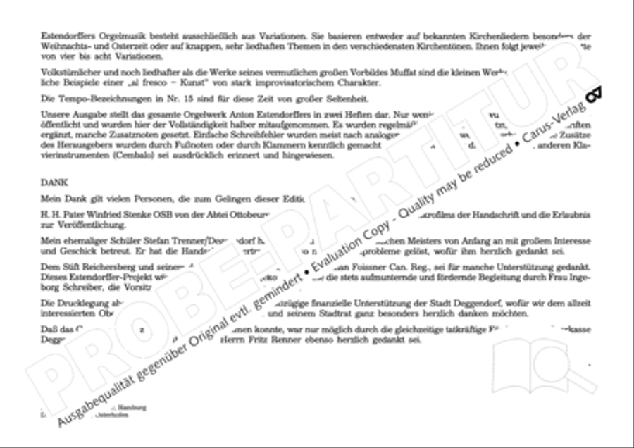 Estendorffer: Orgelwerke II (Organ Works II) Organ Solo scores gallery preview page 6