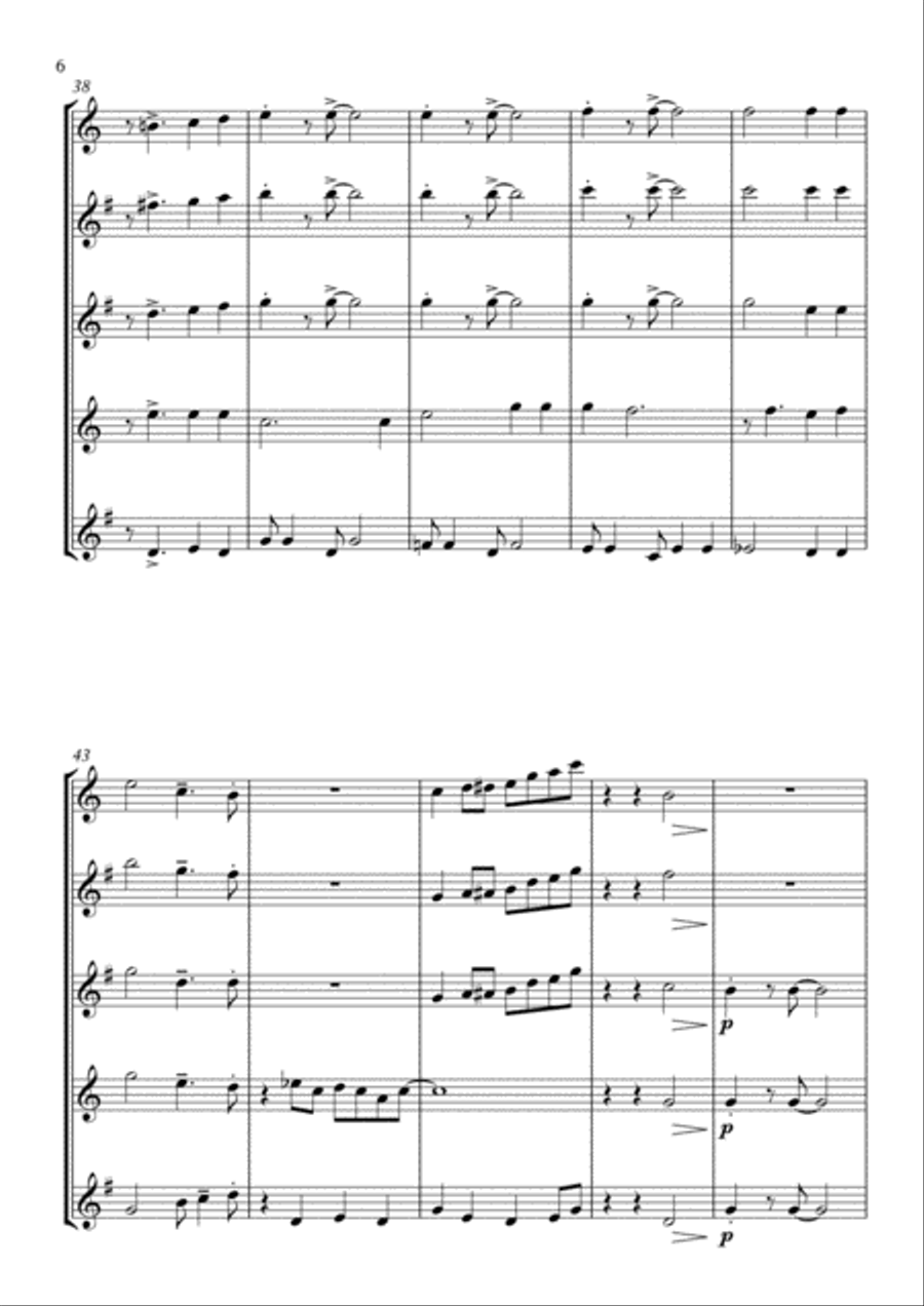 When the Saints Go Marching In - for Saxophone Quartet Saxophone Quartet scores gallery preview page 6